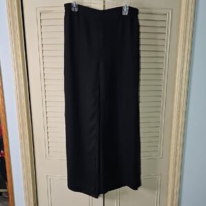 Evening Wide Leg Have Sheer Panels Front And Back Over Each  Leg Black Sz 14